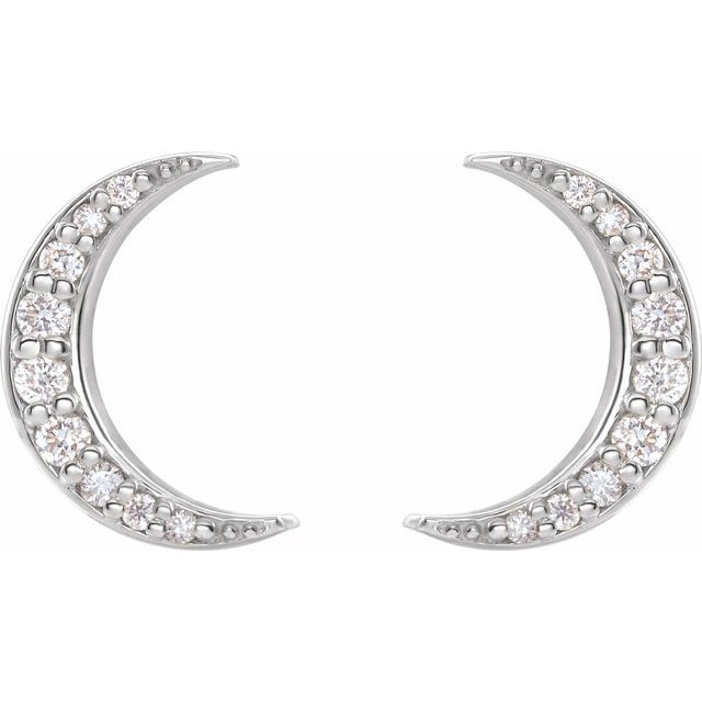White Gold Diamond Stud Earrings Abrau Jewelry | Stuller