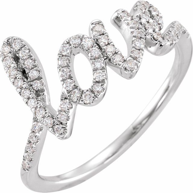 white gold diamond love ring abrau jewelry