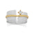 Two Tone Wide Band CZ Ring | Abrau