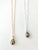 As Seen on Law & Order - Dainty Faceted Pyrite Bezeled Necklace 16-18" {gold or silver}