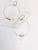 Raw crystal point hoop earrings in gold filled | abrau