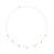 rose gold heart dangle necklace | Abrau Jewelry