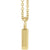 Dainty Lock 14K Solid Gold Necklace 16"-18" - Engravable / Personalized