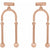 Rose gold mobile earrings as seen in elle magaizine