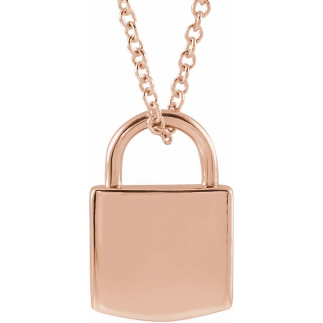rose gold lock hecklace | Valentine's Day gifts | Abrau 