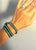 turquoise howlite gemstone beaded leather wrap bracelet