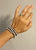 white howlite gemstone leather wrap bracelet