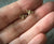 tiny gold bee post stud earrings