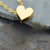bronze gold filled heart bead necklace