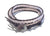 pink quartz leather wrap bracelet