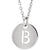 14k white gold initial pendant necklace