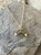 labradorite gemstone necklace inverted crescent moon in gold