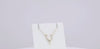 tiny wishbone necklace with diamonds
