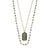 Labradorite and Iolite Double Strand Necklace | abrau jewelry