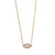 CZ Evil Eye Gold Vermeil Pendant Necklace