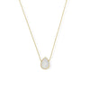 Pear Shaped Moonstone Necklace 18" | Abrau Jewelry