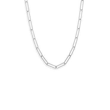 Sterling Silver Paperclip Chain 21