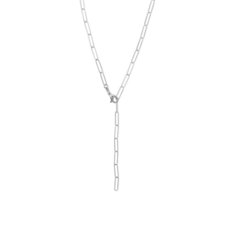 Sterling silver paperclip chain | abrau