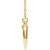 Diamond Accented 14K Solid Gold Upside Down Inverted Crescent Moon 18" Necklace {More Options}