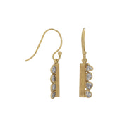 Natural Polki Diamond Earrings on Gold Vermeil | abrau