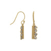 Natural Polki Diamond Earrings on Gold Vermeil | abrau