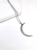 Crescent Moon with Crystals | Abrau Jewelry