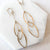 Double Marquis Earrings in Gold