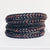 garnet gemstone leather wrap bracelet | abrau