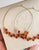 Carnelian Gemstone Wire Wrapped Large Hoops - Sterling Silver or Gold-Filled