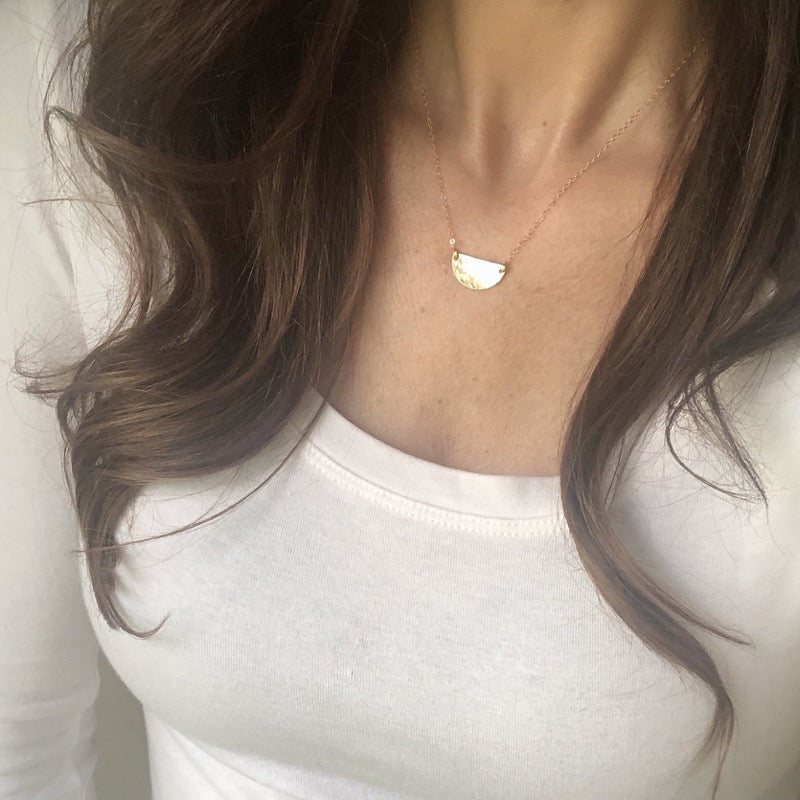 Half moon necklace | Abrau Jewelry