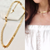 Riverdale Gold Dipped Chain Leaves Necklace 15" (Choker) to 17" Length