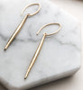 Quill earrings gold | Abrau jewelry