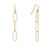 Paperclip Earrings Gold-Filled or Sterling Silver
