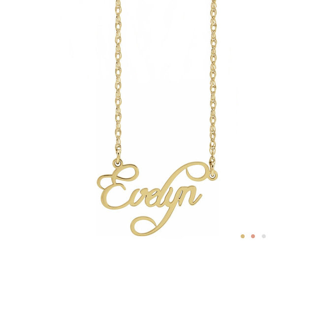name plate necklace - personalized gifts