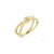 love knot 14k yellow gold ring