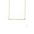 14k yellow gold straight skinny bar necklace