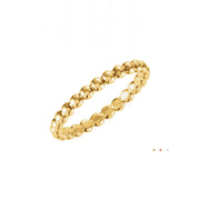 Beaded 14K Stackable Ring