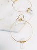 Crystal Point gold-filled Hoops | Abrau Jewelry