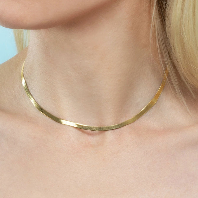 Herringbone Necklace | Abrau Jewelry