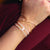 14K Solid Gold Criss Cross X Bracelet | Abrau Jewelry
