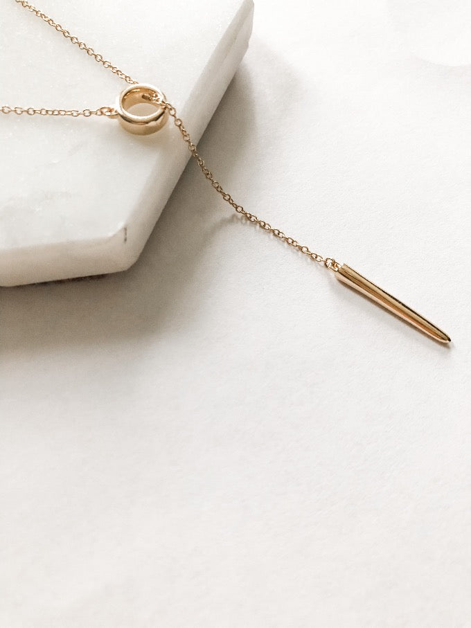 Bar and Lariat Necklace by Stuller | Abrau Jewelry