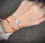 sterling silver open heart friendship bracelet red cord