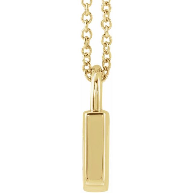 Dainty Lock 14K Solid Gold Necklace 16