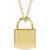 yellow gold lock necklace | abrau jewelry