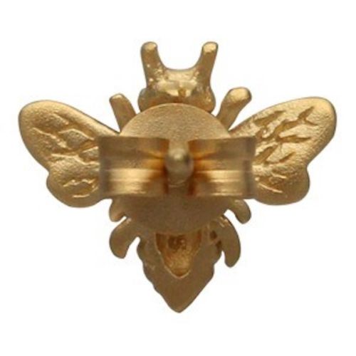 Bumblebee Honey Bee Stud Post Earrings - 14K Gold Vermeil {More Options}