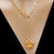 gold vermeil lotus infinity knot lariat y necklace