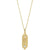14k yellow gold diamond accented initial pendant necklace