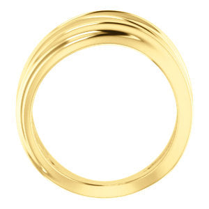 Modern and Minimal Negative Space Ring - 14K Solid Gold {More Options}