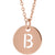 rose gold initial custom personalized pendant necklace