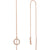 Diamond Threader Earrings in 14K Rose Gold Abrau Jewelry | Stuller